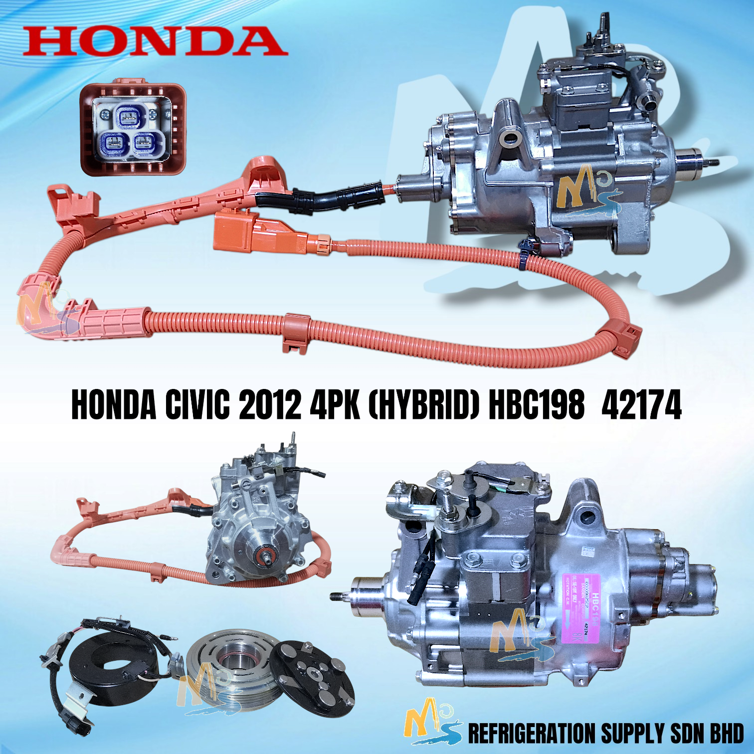 COMP- HONDA CIVIC 2012 4PK (HYBRID) HBC198 42174 JAPAN ORG