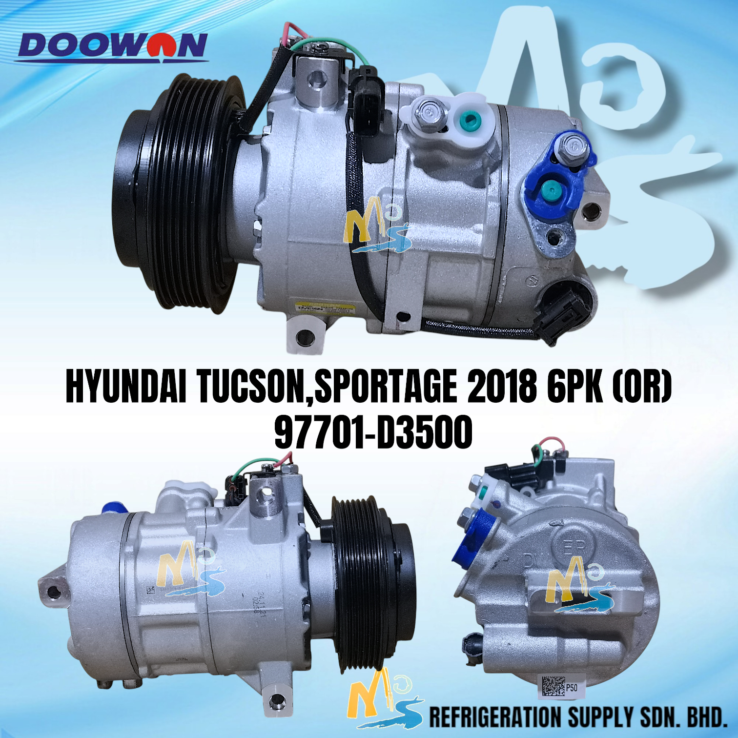 COMP- HYU TUCSON,SPORTAGE 2018 6PK 3LEG DOOWON 97701-D3500