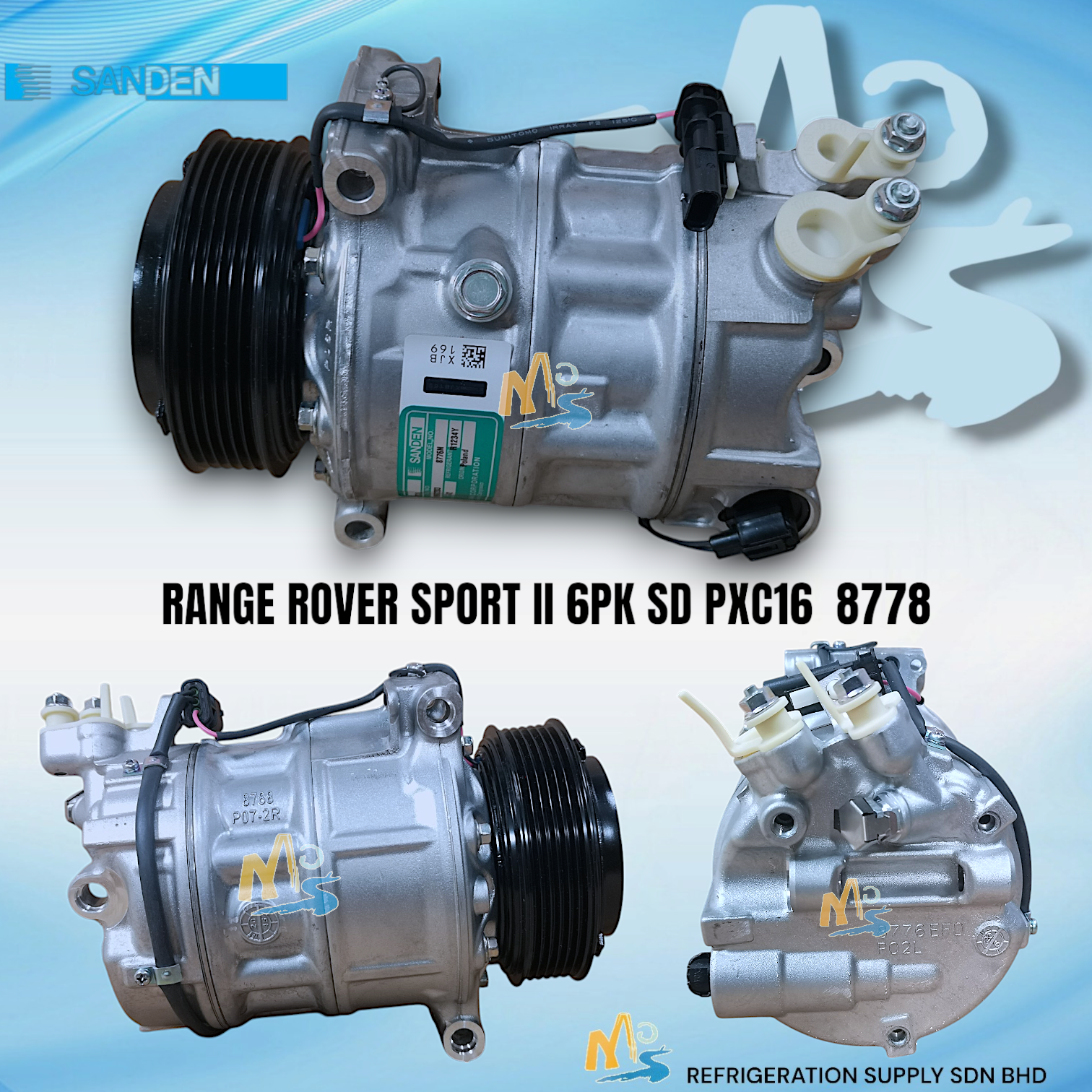 COMP- RANGE ROVER SPORT  6PK SD PXC16 (OR) 1630 1642 1637 8778 9798 8776
